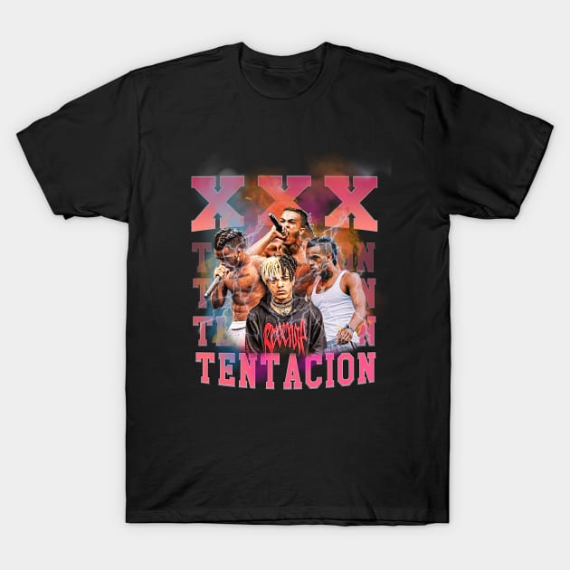 XXX tentation bootleg hip hop t shirt design T-Shirt by Sltees